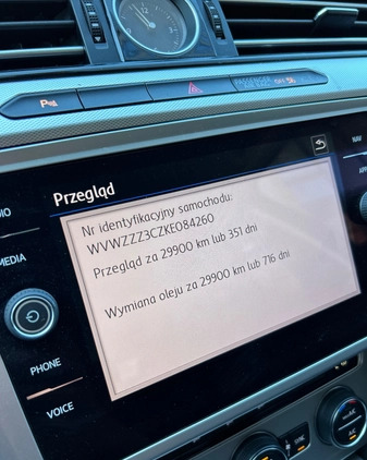 Volkswagen Passat cena 74990 przebieg: 62000, rok produkcji 2019 z Kraków małe 742